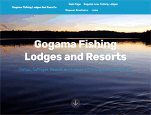 Tablet Screenshot of gogamafishing.com